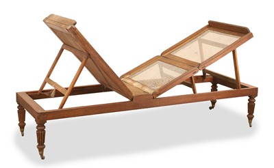 Lot 585 - A Victorian rattan day bed