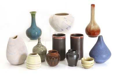 Lot 115 - A group of studio pottery vases