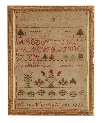 Lot 301 - An small needlework sample