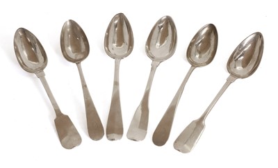 Lot 4 - Six various silver tablespoons