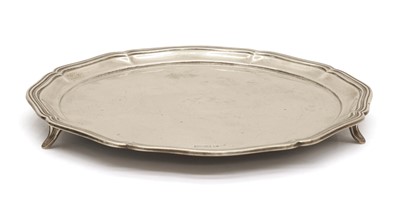 Lot 10 - A silver salver