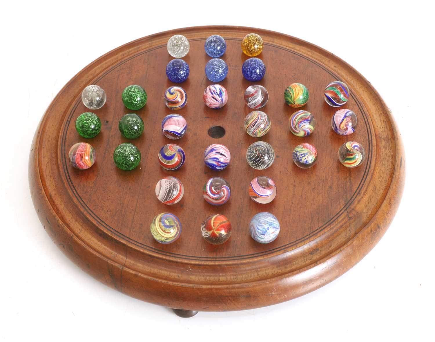 Lot 305 - A collection of Victorian handmade marbles