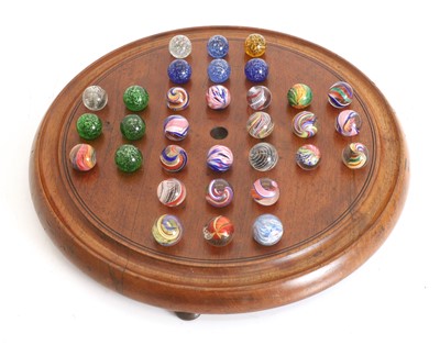 Lot 305 - A collection of Victorian handmade marbles