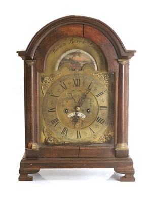 Lot 201 - A Georgian bracket clock
