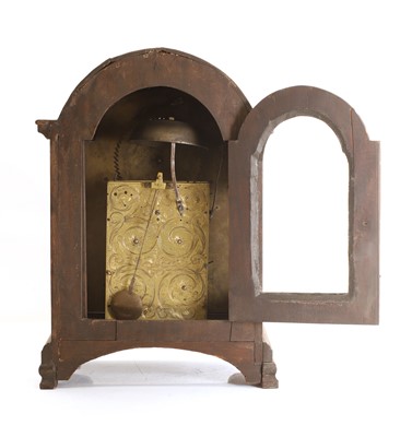 Lot 201 - A Georgian bracket clock