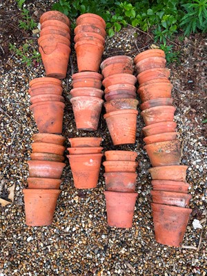 Lot 600 - A large quantity of teracotta garden pots