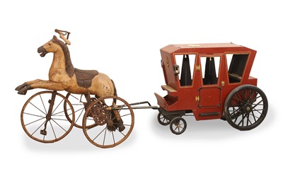 Lot 315 - A reproduction Victorian horse tricycle