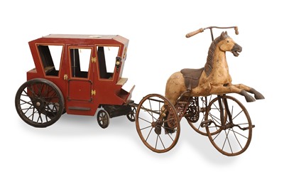 Lot 315 - A reproduction Victorian horse tricycle