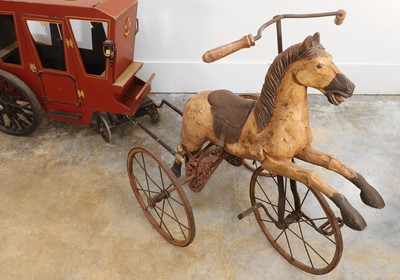Lot 315 - A reproduction Victorian horse tricycle