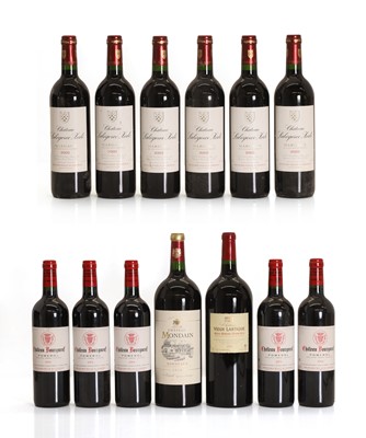 Lot 391 - A selection of red Bordeaux wines