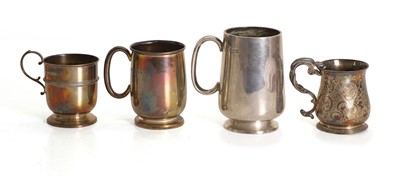 Lot 7 - A collection of silver mugs