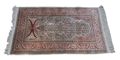 Lot 428 - A Turkish silk Hereke rug