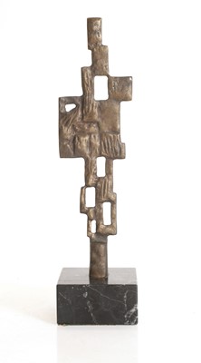 Lot 253 - A brutalist bronze sculpture