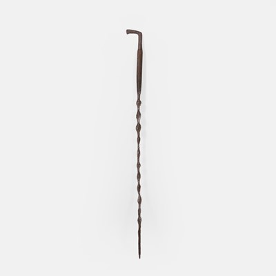 Lot 248 - A night watchman's or guardsman’s iron walking stick