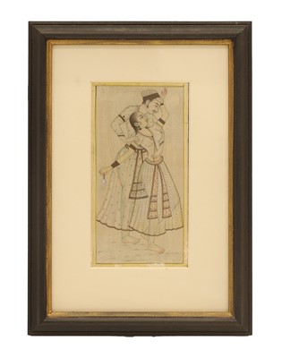 Lot 88 - An Indian drawing of an couple