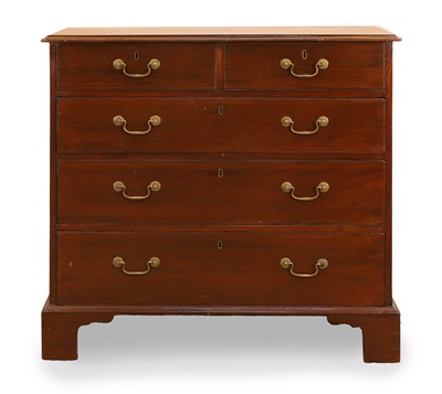 Lot 522 - A George III mahogany chest of drawers