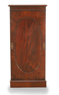 Lot 518 - A George III mahogany pedestal cabinet