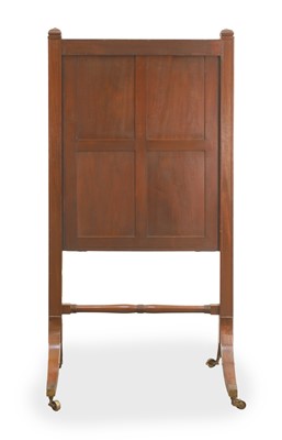 Lot 501 - A Regency mahogany cheval mirror