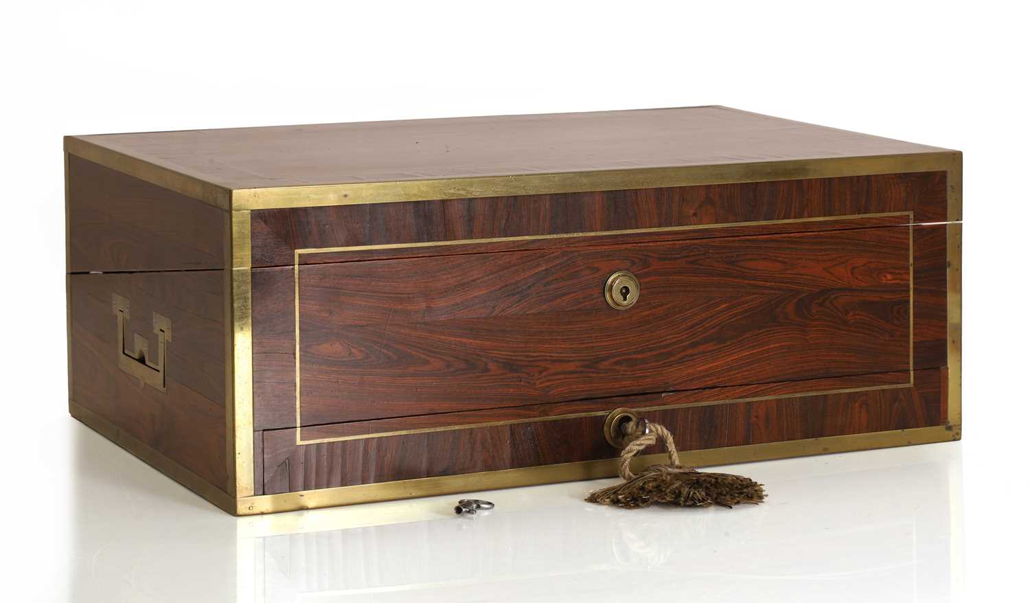 Lot 311 - A rosewood writing slope