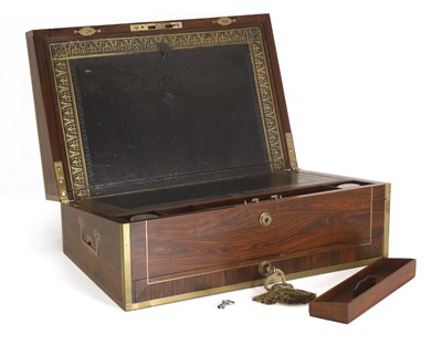 Lot 311 - A rosewood writing slope