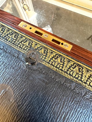 Lot 311 - A rosewood writing slope