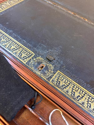 Lot 311 - A rosewood writing slope