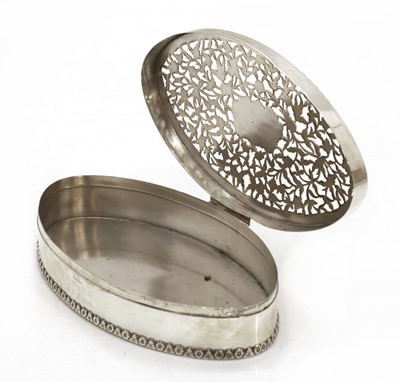 Lot 1 - A silver Asprey lidded box
