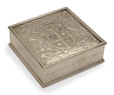 Lot 2 - A silver lidded matchbox