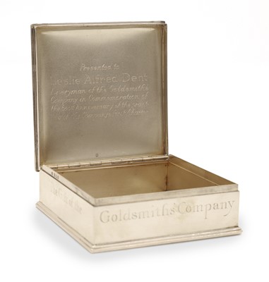 Lot 2 - A silver lidded matchbox