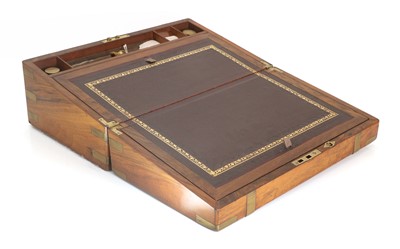 Lot 307 - A burr walnut writing slope