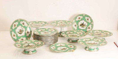 Lot 112 - A Dresden porcelain dessert service