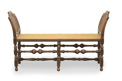 Lot 507 - A 17th century style beech window seat
