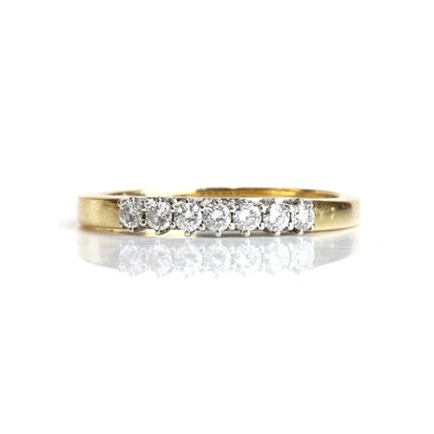 Lot 172 - A diamond half eternity ring
