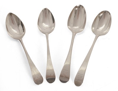 Lot 9 - A collection of four silver spoons