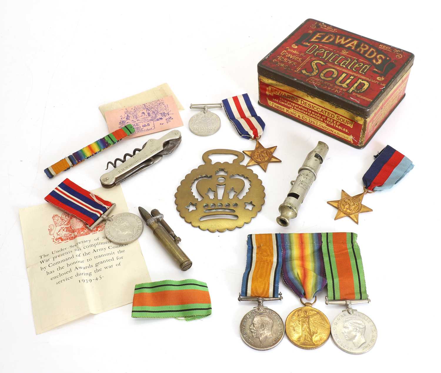 Lot 381 - A group of three medals