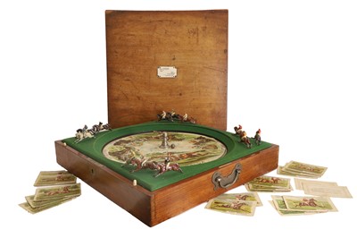 Lot 303 - F H Ayres, a mahogany cased 'Sandown' racing game