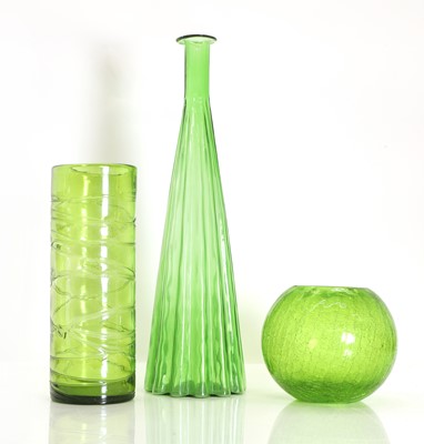 Lot 154 - A collection of green glass