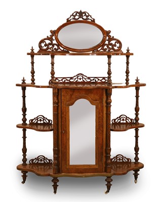Lot 516 - A Victorian walnut chiffonier