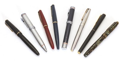Lot 308 - A collection of Parker fountain pens