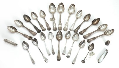 Lot 21 - A collection of various silver flatware