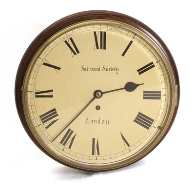 Lot 208 - A mahogany wall clock