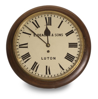 Lot 211 - A mahogany wall clock