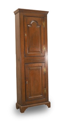 Lot 521 - A tall oak cupboard