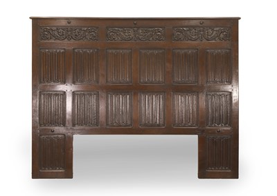 Lot 506 - A large linenfold wainscot panel