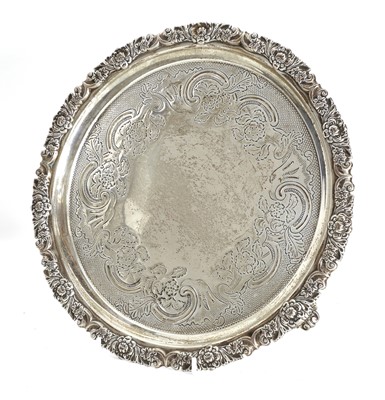 Lot 5 - A small silver salver