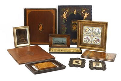 Lot 337 - A gilt low relief plaque