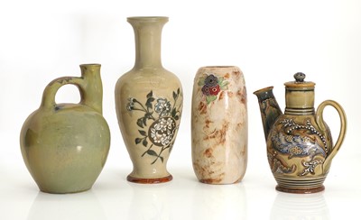 Lot 121 - A Doulton Lambeth stoneware glazed vase