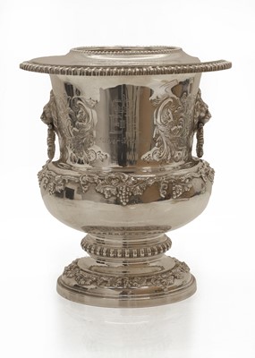 Lot 13 - An Elizabeth II silver wine cooler