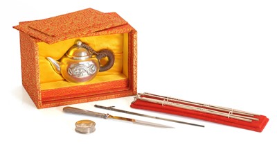 Lot 44A - A group of silver items