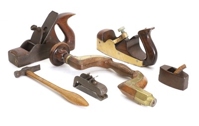Lot 332 - A brass Norris plane